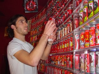 Liwski's collection at Coca-Cola Israel visitor center