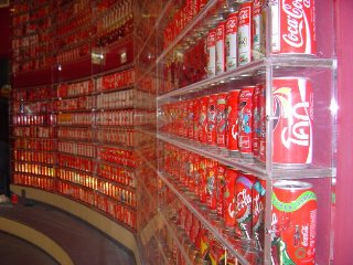 Liwski's collection at Coca-Cola Israel visitor center