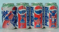 USA, 1996, Pepsi, Christmase, 4 cans