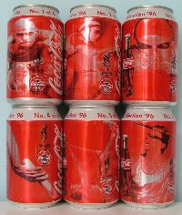Austria, 1996, Coca-Cola, Olympic collection 96, 6 cans