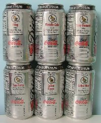 USA, 1997, Coca-Cola Diet, Grammys, 6 cans
