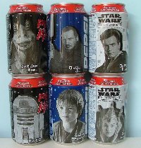 England, 1999, Pepsi, Star-Wars Ep I, 6 cans